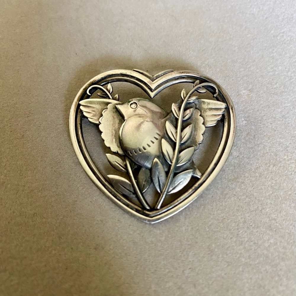 Georg Jensen Sterling Silver Bird Pin/Brooch